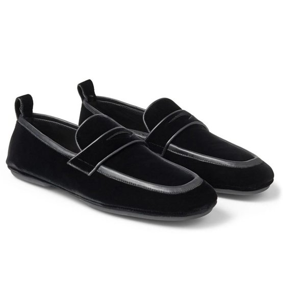 Jimmy Choo Buxton Velvet Loafers - Black - Picture 2 of 9